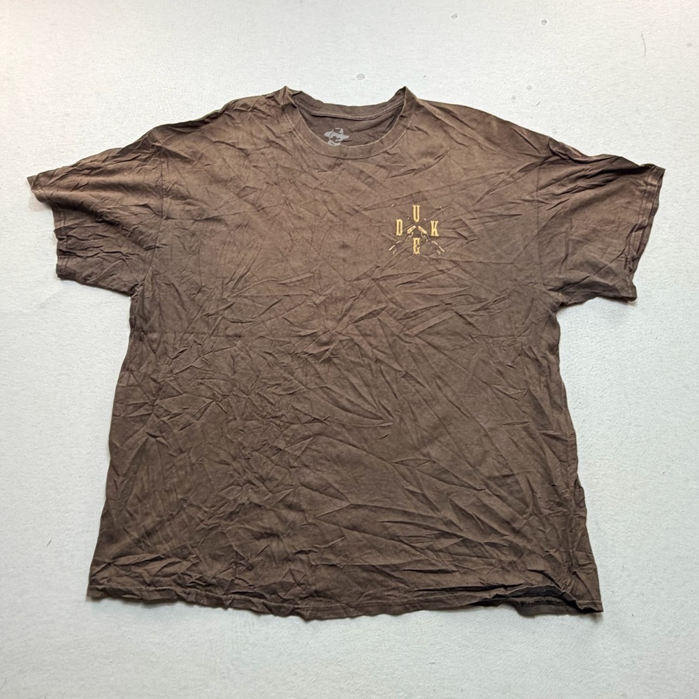 John Wayne Graphic T-Shirt Mens Double Extra Large Brown Good Gun Control Duke